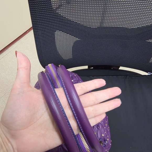 Marc Jacobs Stardust Cecilia Quilted Leather Studded Satchel - Picture 7 of 11